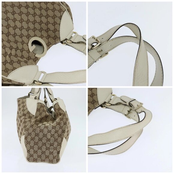 GUCCI GG Canvas Tote Bag Beige Gold 223972 Auth SW1704 - Picture 16 of 16